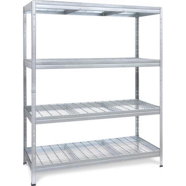 Kinekus Regál kovový pozinkovaný perforovaný bezskrutkový 180x150x60 cm ooo