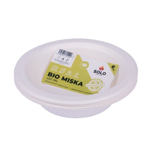 Kinekus Miska 450ml sada 6ks jednorázová BIO