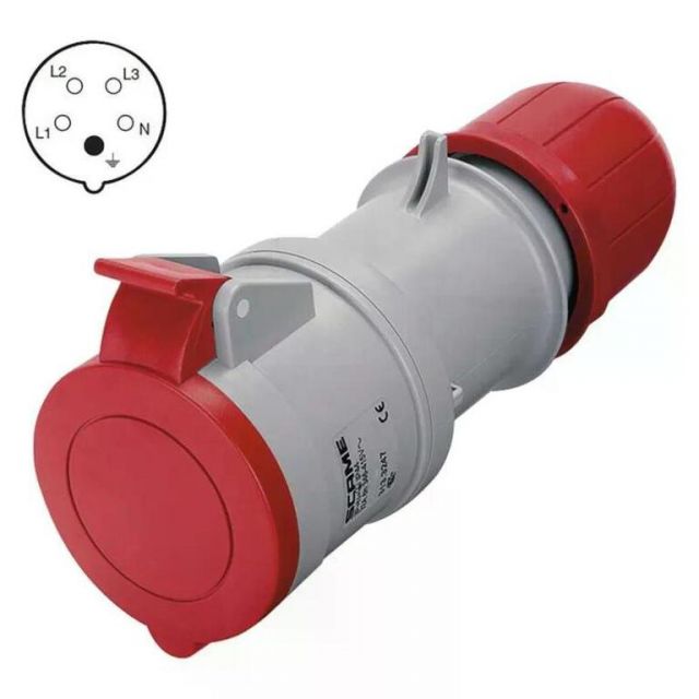 Kinekus Spojka 5P 32A/400V, IP44