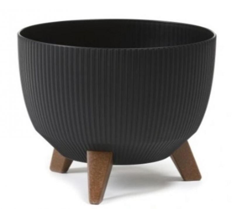 Kvetináč plastový, priemer 290mm, ROMA JUMPER, čierny