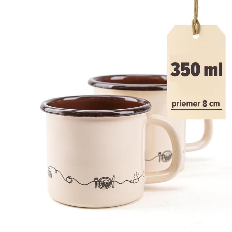 Hrnček 8cm/0,35L dekor Linea