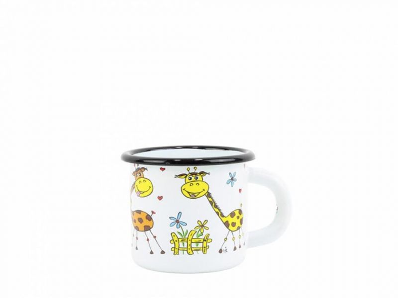 Hrnček smaltovaný, 7cm/0,25l žirafa KLC