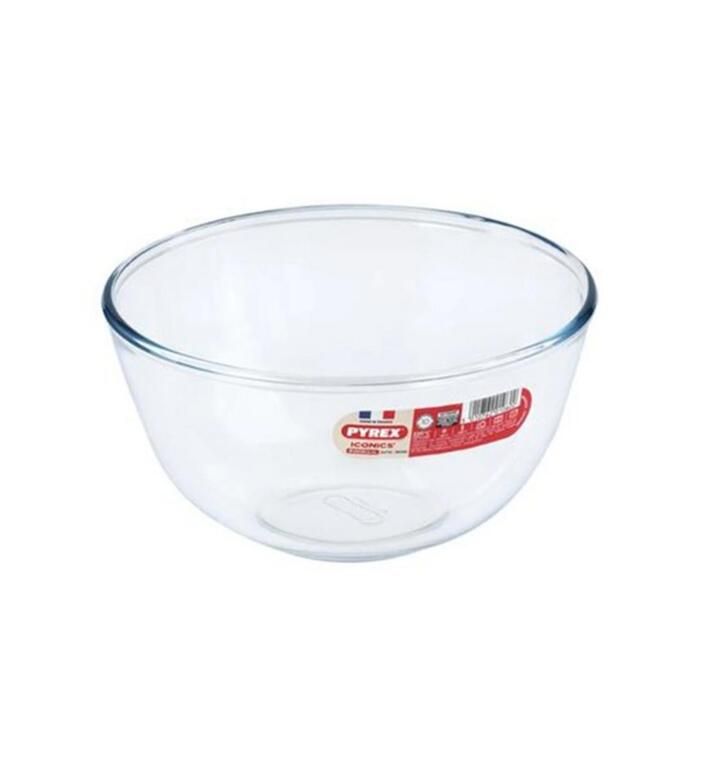 Miska sklenená 3,1L priemer 24x13cm, sklo číre PYREX