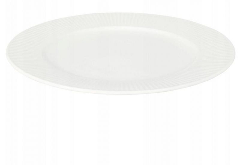 Tanier plytký 27 cm porcelán biely