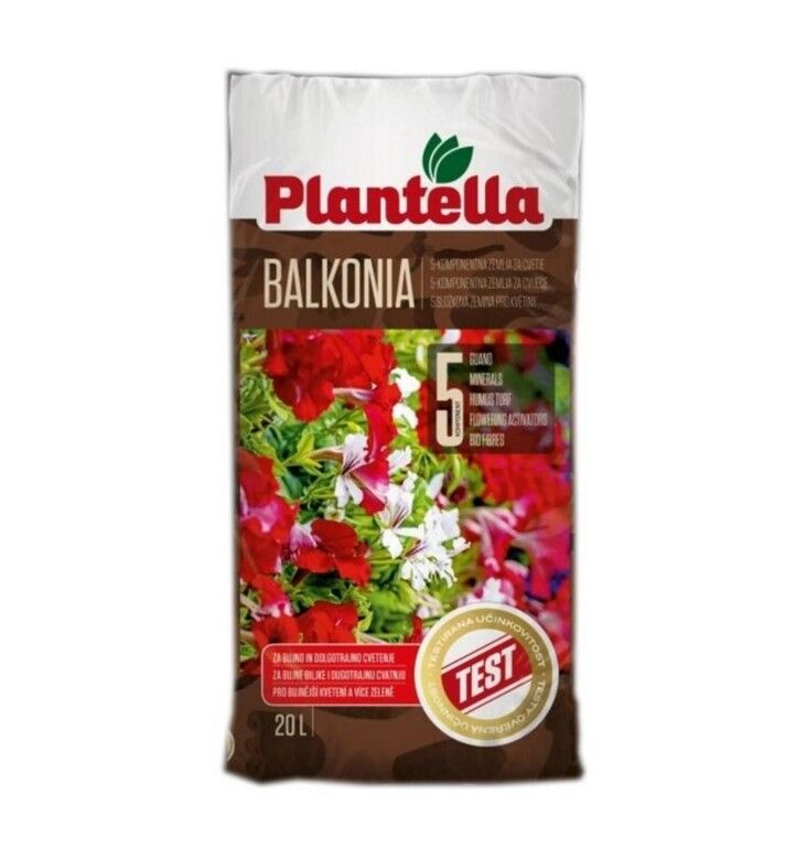 Substrát pre balkónové a izbové rastliny s guánom, 20L, BALKONIA
