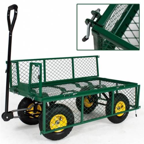 Univerzálny vozík XL, nosnosť 300kg, ložná plocha 120x60cm, sklopné bočnice