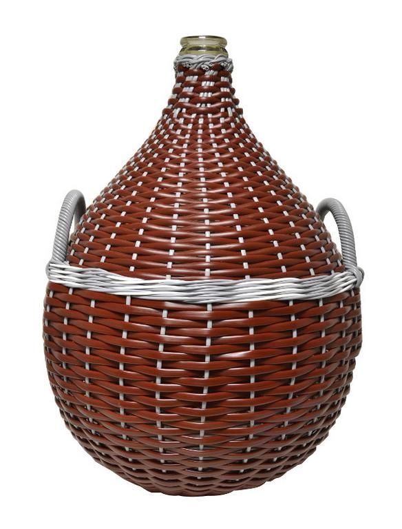Demižón 34L, opletený, mix farieb
