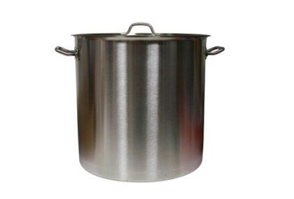 Hrniec nerezový a pokrievka, GASTRO, priemer 34cm, objem 25,5L, hladký, bez vzoru