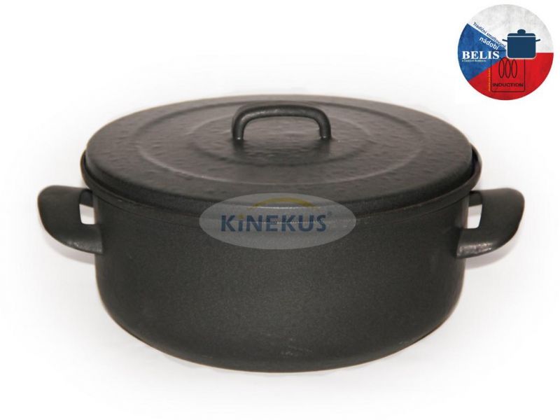 Kastról smaltovaný 4L, priemer 24cm, s pokrievkou, BSE Belis