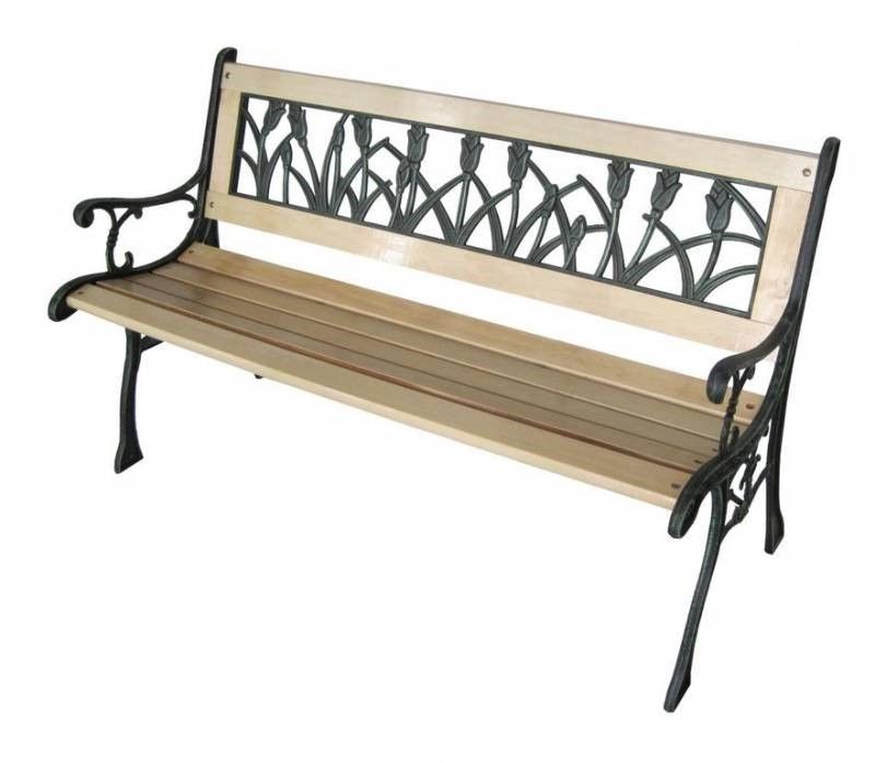 Lavica záhradná, 125x53x74cm, HEDVIGA