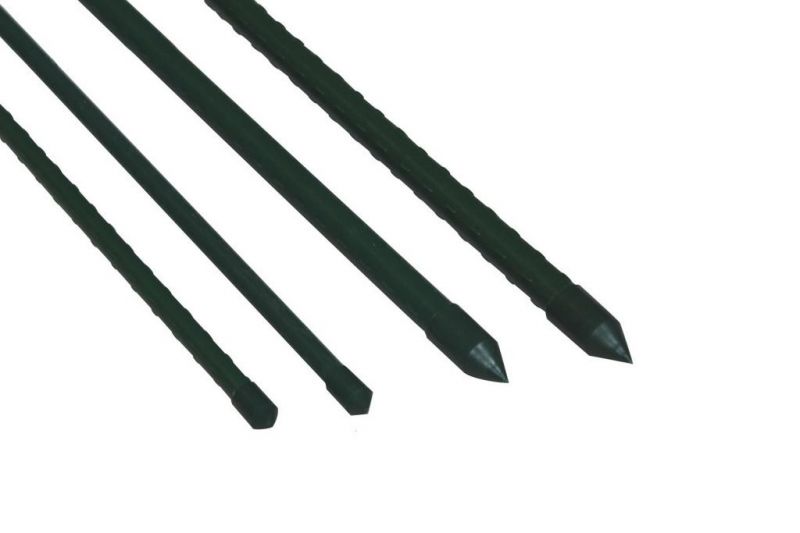 Tyč oporná k zelenine, dĺžka 180cm, priemer 11mm, vrúbkovaná, zelená