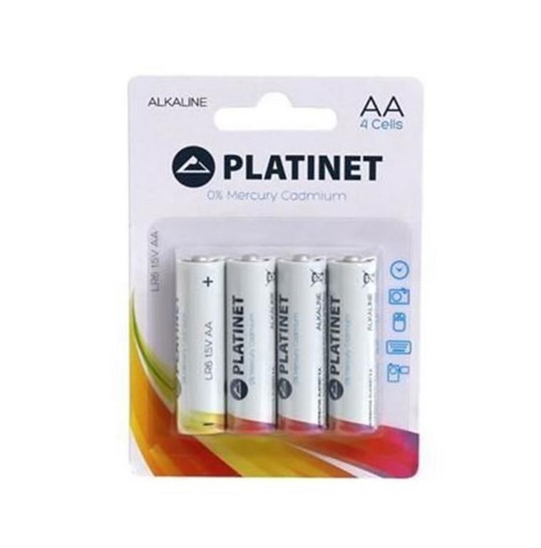 Jednorazová tužková batéria AA/LR06, monočlánok alkalický, 1,5V, blister 4ks PLATINET