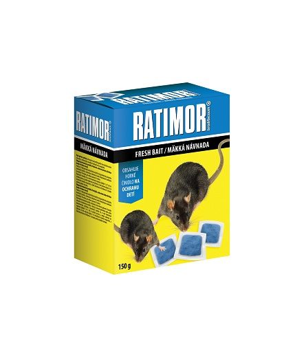 Návnada mäkká, 150g, RATIMOR BRODIFACOUM