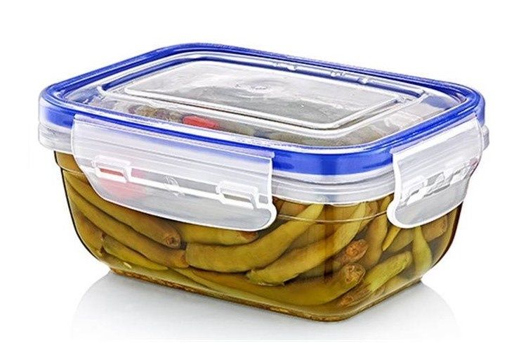 Dóza plastová s tesnením, 4000ml, obdĺžnik