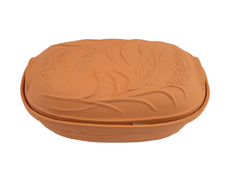 Pekáč keramický, neglazovaný, 4,5L, terakota