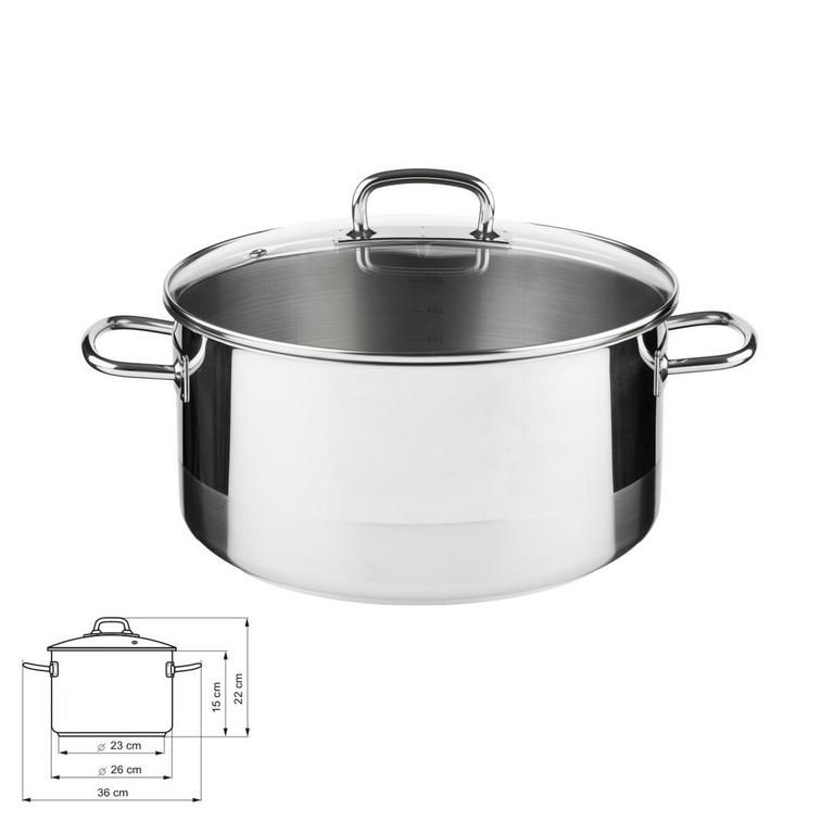 Hrniec nerez s pokrievkou 6,5l, 26cm, PROFESSIONAL Kolimax