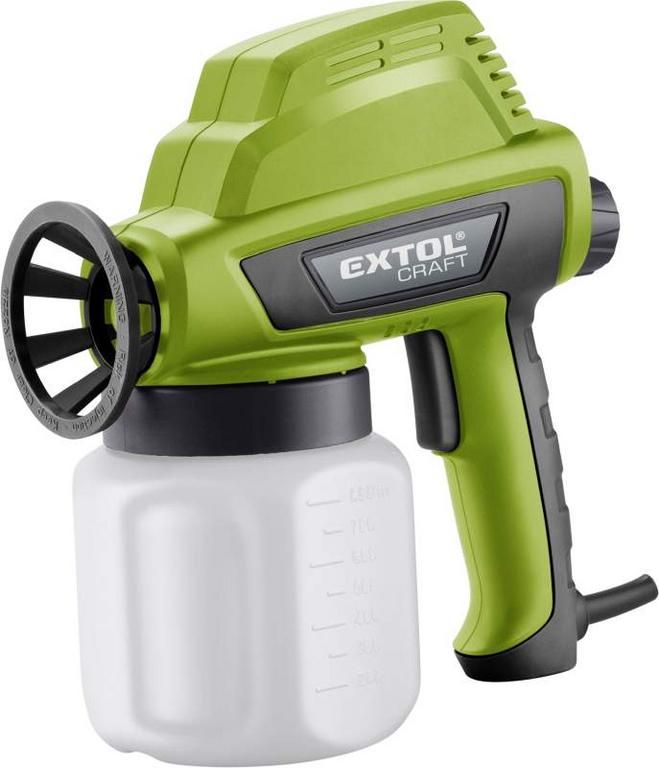 EXTOL Pištoľ striekacia, príkon 110W, nádobka 800ml, 300ml/min, tryska 0,8mm