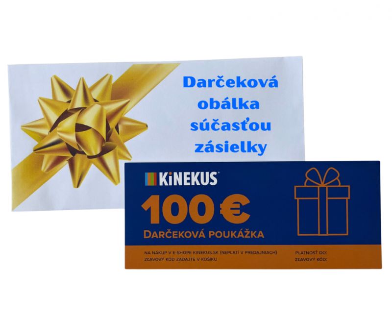 Darčeková poukážka 100 €, poštou