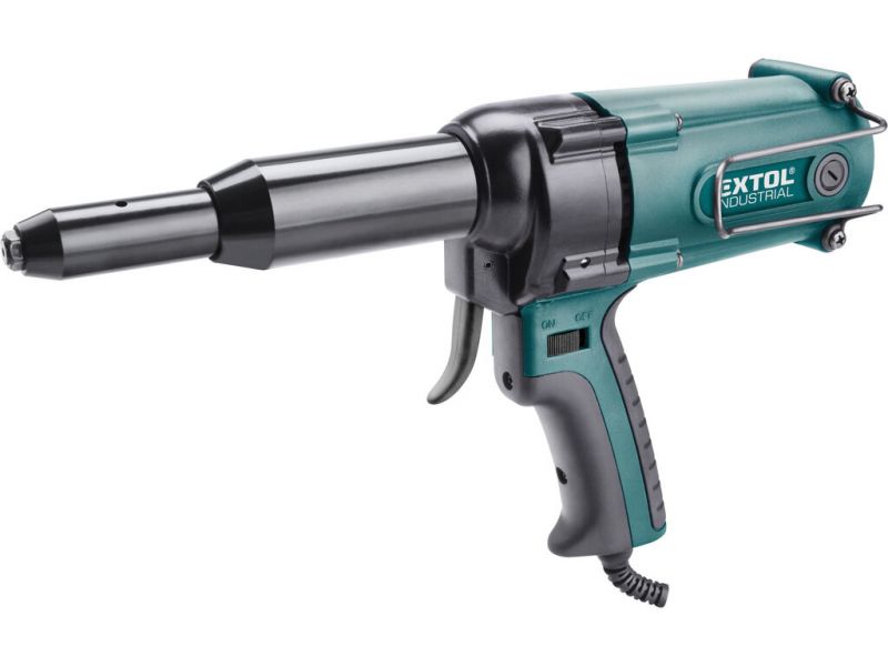 EXTOL INDUSTRIAL Nitovacia pištoľ, príkon 400W, nitovacia sila 8000N, zdvih 22mm