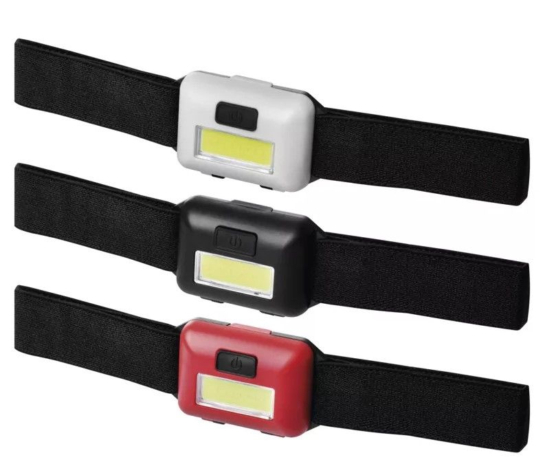 COB LED čelovka P3538, 110 lm, 3× AAA, mix farieb