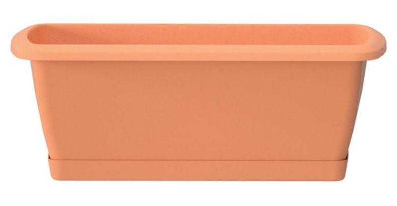 Truhlík s miskou plastový 490x184x150 mm RESPANA SET terrakota
