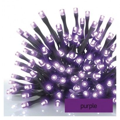 Reťaz connect 100 LED 10m IP44 fialová