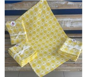 Utierka kuchynská bavlnená tkaná Super soft žltá 3ks, 50x70cm, 270 g/m2 KLC