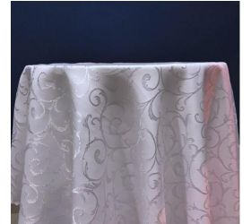 Obrus teflónový, biely Exclusiv, kruh 140cm