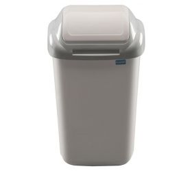 Kôš na odpad preklápací 50 l, plastový, STANDARD, krémovo - sivá