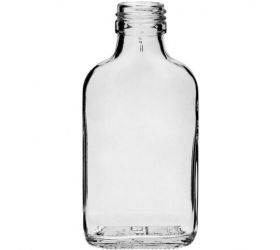 Fľaša na alkohol, sklenená, 100ml, uzáver na závit, balenie 10ks