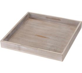 Podnos 25x25 cm drevený sivý