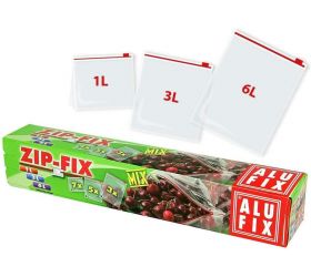 Vrecká ZIP-FIX sada 1l (7ks), 3l (5ks), 6l (3ks)