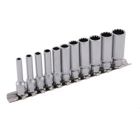 Sada hlavíc - orech DRIVELOCK CrV, 1/4“, 12-dielna