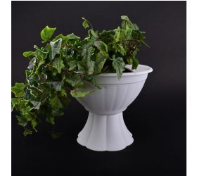 Kvetináč plastový priemer 32,5cm AMFORA biely
