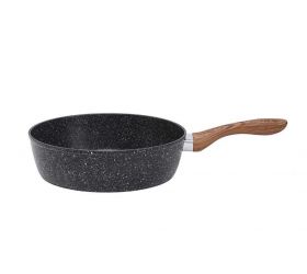 Panvica pozinkovaná, CRISPY NATURA WOOD BIG, 28cm, extra vysoká 8cm