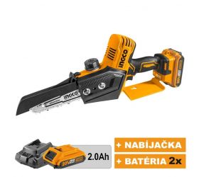 Píla reťazová akumulátorová, MINI, CGSLI20682, INGCO, 20V, KIT P20S