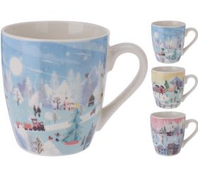 Hrnček vianočný 200 ml porcelán mix