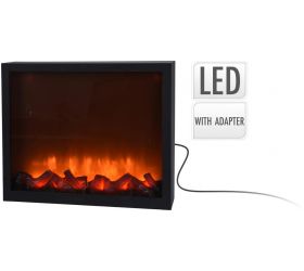 Krb, ohnisko LED, 41x25x10cm, s plápolajúcim ohňom
