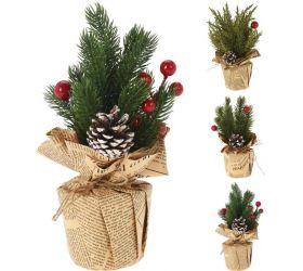 Stromček vianočný v papieri 24 cm mix
