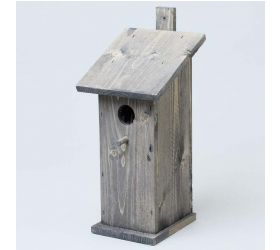 Búdka pre vtáky TD015.M 14x13x30/37 cm sivá