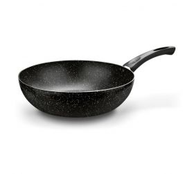 Panvica WOK MARMARA čierna 30x8,5cm, nepriľnavá