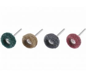 Kotúče leštiace 40ks, pr.25x15mm, stopka 3mm, organizér