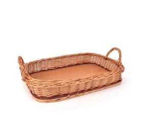 Podnos prútený s dvoma rúčkami 47x32x8/13,5 cm