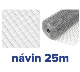 Pletivo štvorhranné pozinkované 25x25/1.4x1000x25m zvárané GARDENKUS