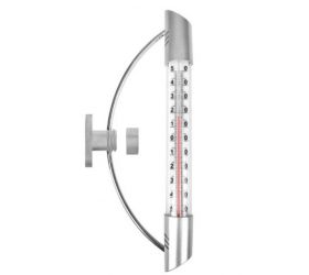 Teplomer vonkajší okenný strieborný 23cm