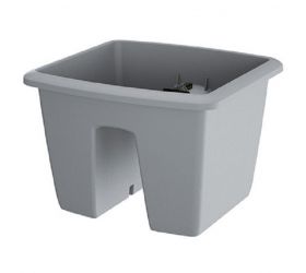 Truhlík na zábradlie plastový 288x298x209 mm RESPANA RAILING sivý