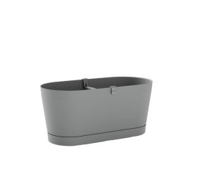 Truhlík s miskou plastový 400x190x180 mm VEGA sivý