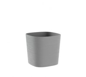 Kvetináč plastový priemer 240x240 mm CAPRI sivý výška 210 mm