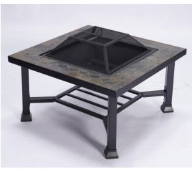 Ohnisko oceľové štvorec s obkladom 92x92cm GARDENKUS KLC