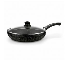 Panvica MARMARA 28cm čierna nepriľnavá + pokrievka